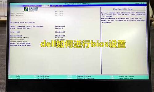 dell bios设置硬盘启动_